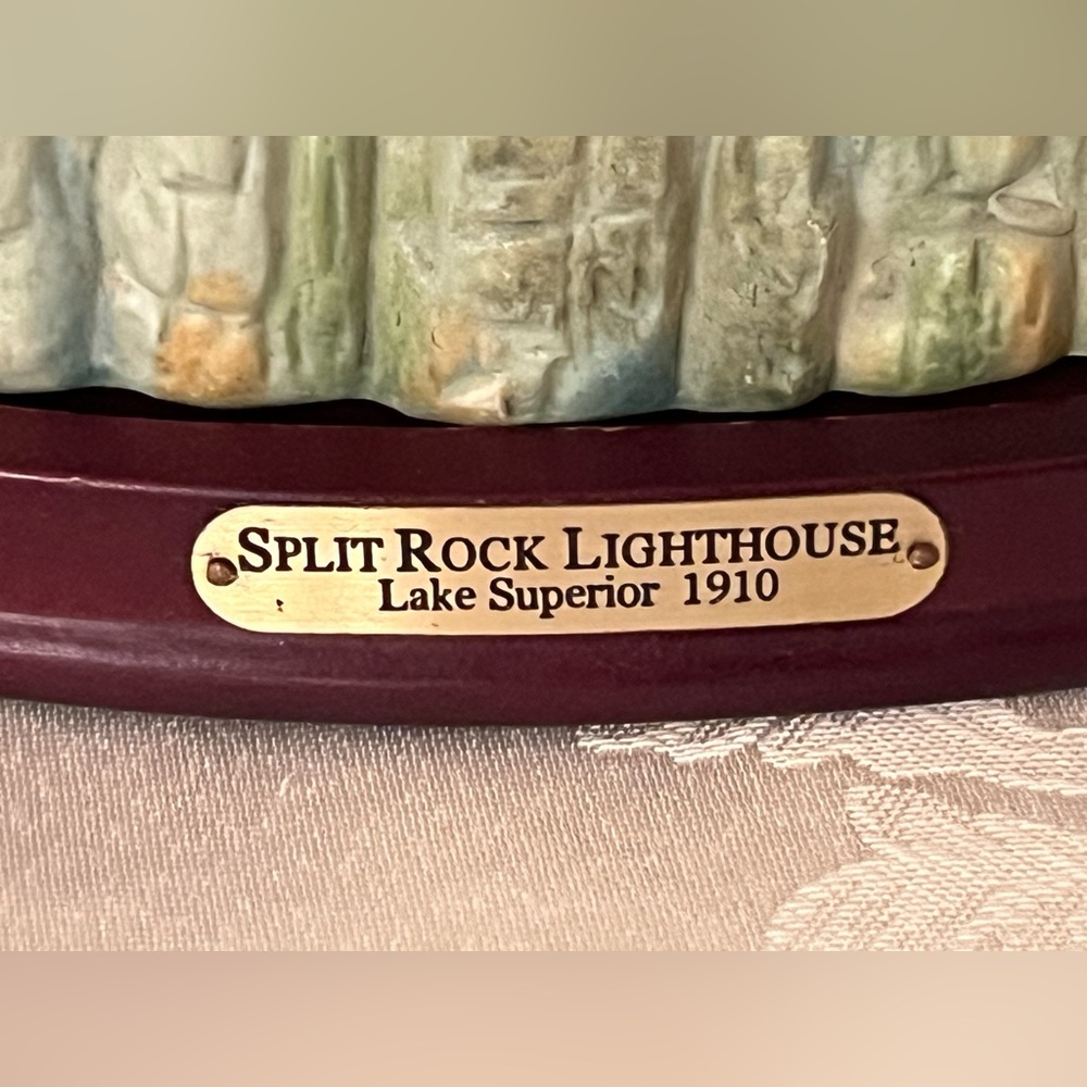 Split Rock Lighthouse Candle Holder- Perfect Home Decor Addition - Picture 2 of 13